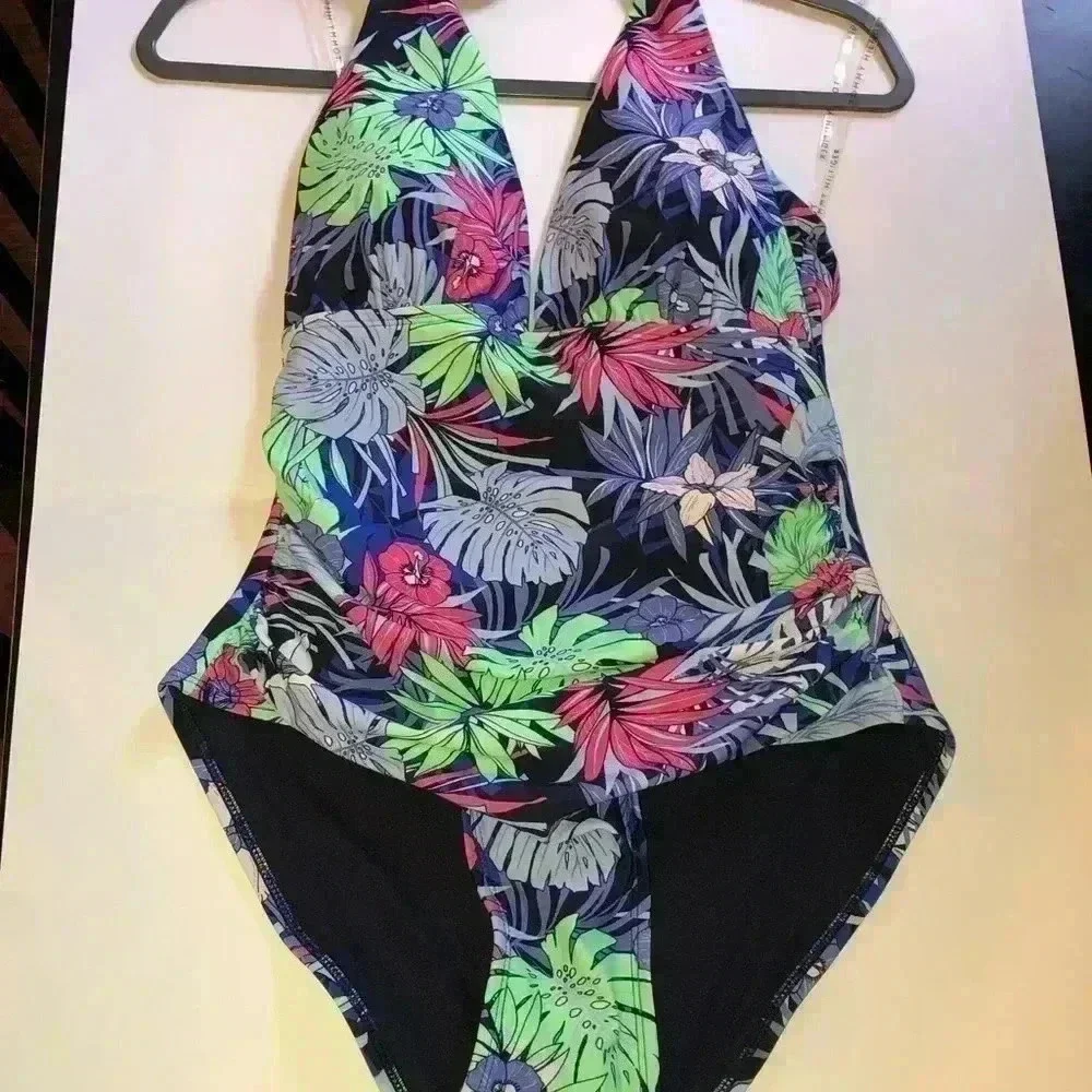 Tommy Hilfiger Women's Halter One Piece Swimsuit